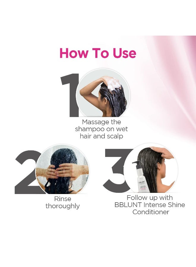 بي بلانت شامبو بي بلانت إنتنس شاين مع بروتين الأرز والحرير لشعر أكثر لمعاناً - 300 مل - Image 3